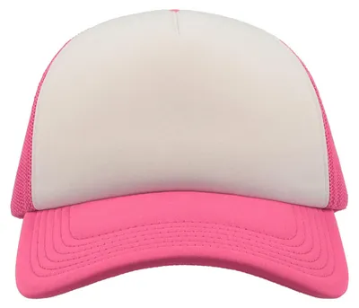 Produktbild von Atlantis Headwear - Rapper Kappe LT2216 (Einheitsgröße) (Weiß/Fluoreszierendes Fuchsia)