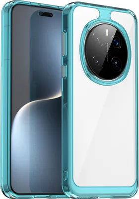 Obrázek produktu pro Pouzdro pro Honor Magic7 Pro průhledné, nárazuvzdorné TPU silikonové ochranné pouzdro nebesky modré