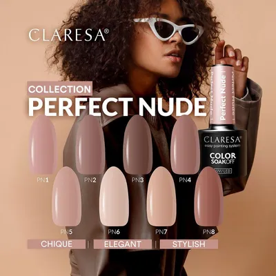 Zdjęcie produktu dla CLARESA Lakier hybrydowy PERFECT NUDE 1 -5g