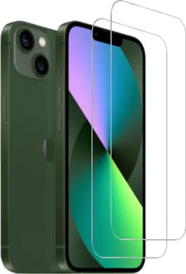Produktbild von Panzerfolie 2er Pack Display- Bildschirmschutzglas für Apple iPhone 13 Hartglas 9H