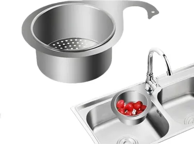 Produktbild von Siebkorb aus Edelstahl in Schwanenform fš¹r die Spš¹le, Spš¹le Abfluss Regal,Waschbecken Filterablage