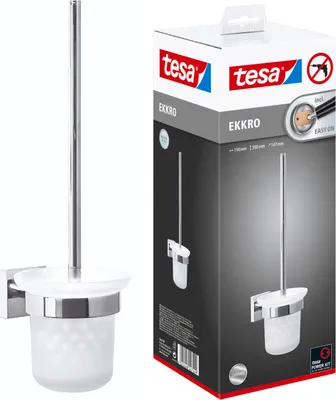 Produktbild von tesa Klobürstenhalter Toilettenbürste WC Bürstengarnitur Montage ohne Bohren