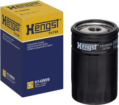 Produktbild von Ölfilter HENGST FILTER H14W09 für JEEP GRAND CHEROKEE II (WJ, WG) für CHRYSLER VOYAGER IV (RG, RS) für DODGE CARAVAN NS