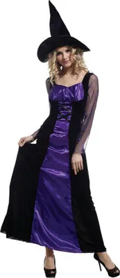 Produktbild von L/XL MP-44|Hexe Damen Kostüm "Purple Witch" MIESEPETER®