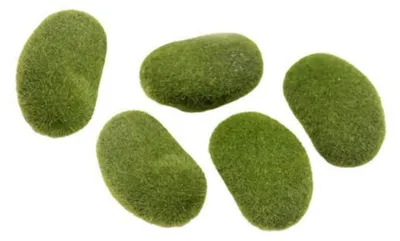 Produktbild von Künstliches Moos, 20 Stück Moossteine, Ø 6 cm & 8 cm, für Dekoration & Basteln