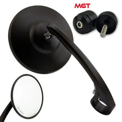 Immagine prodotto di Specchio per manubrio BOB 3 alluminio nero M6T