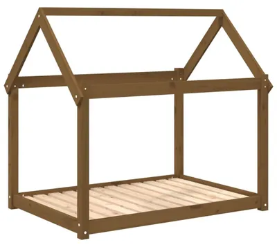 Produktbild von vidaXL Hundebett Honigbraun 111x80x100 cm Massivholz Kiefer
