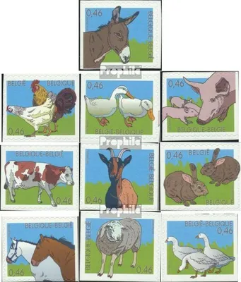 Produktbild von Briefmarken Belgien 2006 Mi 3529-3538 (kompl.Ausg.) postfrisch Tiere vom Bauernhof