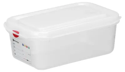 Image de Conteneur en polypropylène GN 1/4, HENDI, GN 1/4, 2,8 L, transparent, 265 x 162 x (H) 100 mm