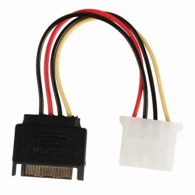 Produktbild von Nedis CCGP73530VA015, 0,15 m, SATA 15-Pin, Molex (4-pin), Männlich, Weiblich, Gerade