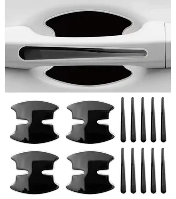 Produktbild von Lackschutzfolie 14tlg. Auto Türgriff Schutz Universal Schwarz