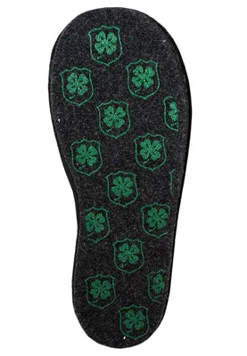 Produktbild von Zocker Filzpantoffel, Farbe:rabenschwarz, Größe:46/47