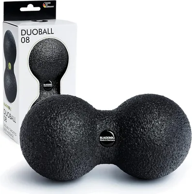 Immagine prodotto di DUOBALL: Fascia di gomma per l'automassaggio delle fibre muscolari parallele. Palla da massaggio con due sfere, disponibile in diverse dimensioni o come set