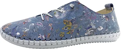 Produktbild von Cosmos Comfort  Damenschuhe Halbschuhe Slipper Blau Freizeit, Schuhgröße:38 EU