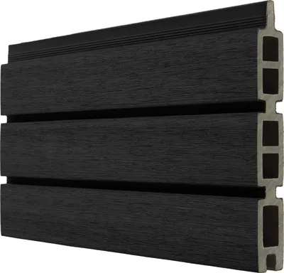 Produktbild von Fiberdeck BOSTON WPC Modern fence board Ebony Black 21x150x1780 mm