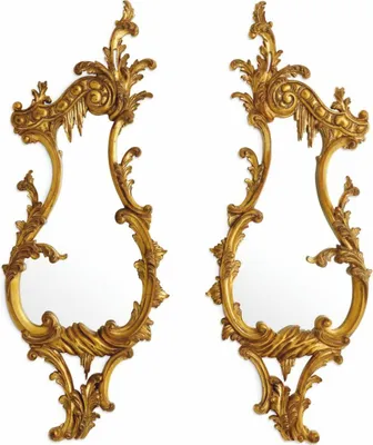 Produktbild von Casa Padrino Luxus Barock Spiegel Set Antik Gold H. 80 cm - Barockstil Möbel