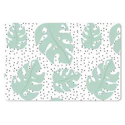 Produktbild von MuchoWow® Mauspad Mousepad Punkte - Monstera - Muster 27x18 cm - Mousepads - Maus Mat - Pad - Mausunterlage - Büroartikel - Desk Matten
