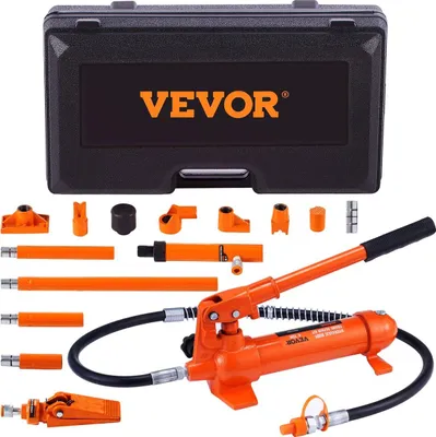 Obrázek produktu pro 4tunová sada Porta Power, přenosný hydraulický zvedák s olejovou hadicí o délce 3,9 ft/1,2 m, sada pro opravu karoserie s úložným kufrem pro opravy automobilů, nákladních vozidel a zemědělských strojů (8800 LBS)