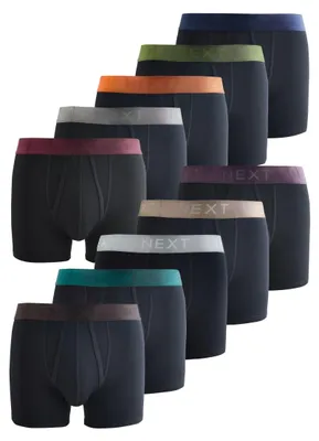 Imagen del producto de Elzusha - Pack de 10 calzoncillos tipo bóxer para hombre