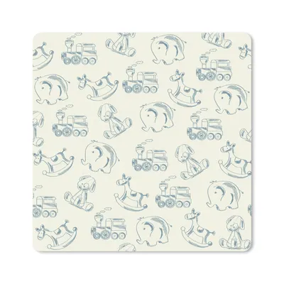 Produktbild von MuchoWow® Mauspad Mousepad Tiere - Spielzeug - Muster 20x20 cm - Mousepads - Maus Mat - Pad - Mausunterlage - Desk Mat - Bureauartikeln