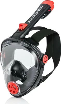 Produktbild von AQUA SPEED Kinder Schnorchelmaske Vollgesichtsmaske Taucherbrille Spectra 2.0, schwarz L