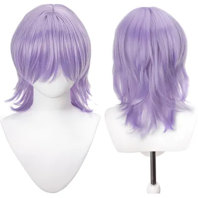 Obrázok produktu pre Paruka uni, krátka, rovná, syntetická, vhodná na cosplay, Halloween, karneval a kostýmy, dĺžka 15 cm