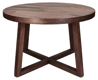 Produktbild von Pomax Burgas Beistelltisch, Braun, Ø 56,5 x H 37,5 cm