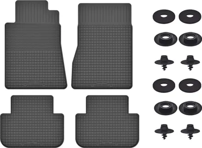 Produktbild von Gummimatten Mit Stoppern Für: Mercedes E W124 (1984-1997) Schwarz Set