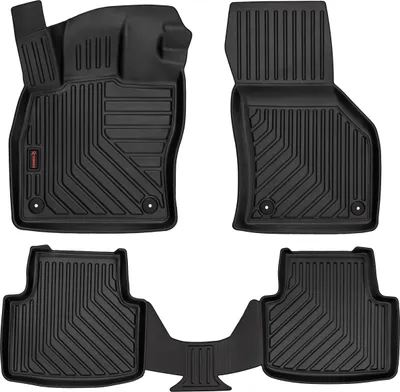 Immagine prodotto di Tappetini auto in gomma 3D Wielganizator per Volkswagen Passat B8 berlina, station wagon, variant, alltrack (2015-) – neri, bordo alto, set 4 pz