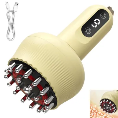 Produktbild von Elektrisches Lymphdrainage- & Anti-Cellulite-Massagegerät, Gua Sha, mit Mikrostrom, Licht, Wärme und Vibration