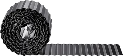 Produktbild von SucceBuy Rasenkante aus verzinktem Metall, 12,3 m x 15,5 cm Beeteinfassung mit Handschuhen, Gartenpalisade, Mähkante und Beetumrandung zur Gestaltung von Blumenbeeten und Gartenwegen
