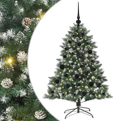 Obrázok produktu pre vidaXL Umelý vianočný stromček so 150 LED diódami so stojanom Zelený 120 cm