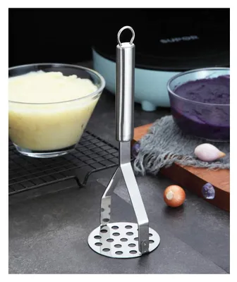 Produktbild von Edelstahl Kartoffelstampfer, Berglander Hochleistungs-Metalkartoffel-Ricer, Lebensmittelstampfer-Utensilien-Handstampfer, Gemüsefrüchte Vielseitiger Stampfer, spülmaschinenfest