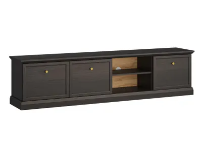 Produktbild von AX LIVING Lowboard TV Levantos – 206 cm breit, Schwarz Graphit
