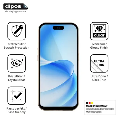 Immagine prodotto di 4x Pellicola Protettiva per MTGud 16 Pro Protezione Schermo Claro Display dipos
