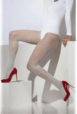 Produktbild von Strumpfhose Weiß Netzstrumpfhose Nylonstrumpfhose 34-40