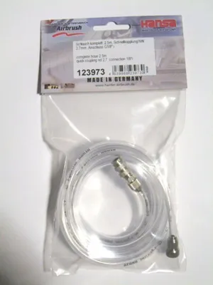 Produktbild von Schlauch 123973 komplett, 2,5 m -Schnellkupplung NW 2,7 mm/ Anschluss 1/8 Zoll
