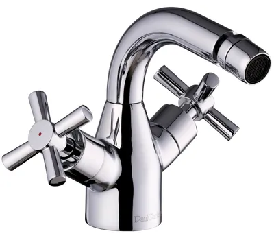 Produktbild von PaulGurkes Bidetarmatur Intimdusche Kreuzgriff Zweigriffmischer Chrom