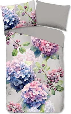 Zdjęcie produktu dla Good Morning Poszewka na kołdrę Julia – szara – (140 x 200 cm) – bawełna