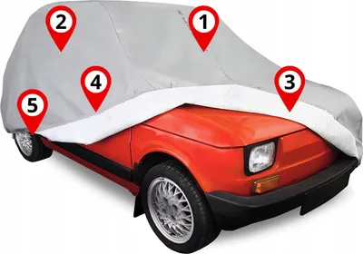 Image de Housse de voiture pour Fiat 126p Bâche pour voiture Maluch Exclusive Soft