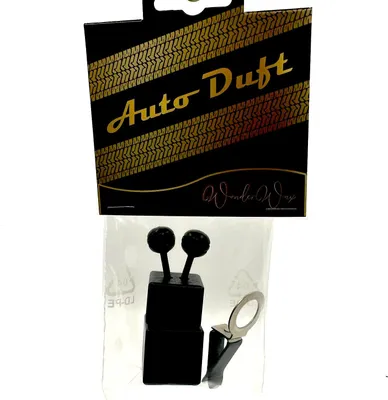 Produktbild von WonderWax Auto Duft Lufterfrischer Clip Quadrat Schwarz 8 ml|Innenraum Deko Parfüm Car Scent Baum Geruch Luxus Clippe Zuckerwatte