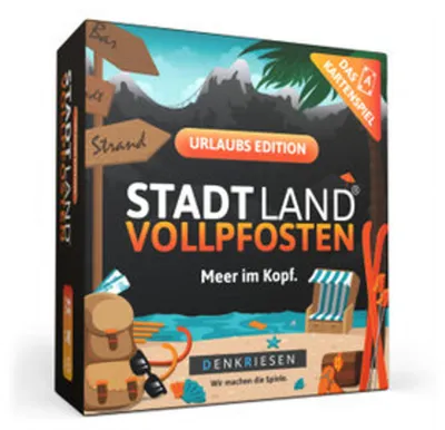 Immagine prodotto di DENKRIESEN - STADT LAND VOLLPFOSTEN® - Il gioco di carte - EDIZIONE URLAUBS - "Il mare nella testa"