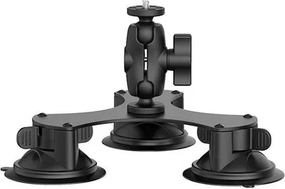 Immagine prodotto di Supporto per carichi pesanti con viti da 1/4 di pollice e tre ventose per GoPro, DJI e fotocamere DSLR