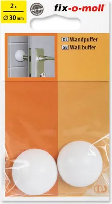 Produktbild von Wandpuffer rund 30mm weiß fix-o-moll