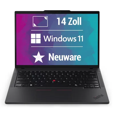 Produktbild von Lenovo ThinkPad T14 Gen 6 - 14 Zoll Full HD Laptop - Intel Core Ultra 5 Ultra 5-225U - 16GB RAM - 512GB SSD - Windows 11 Pro  - NEU