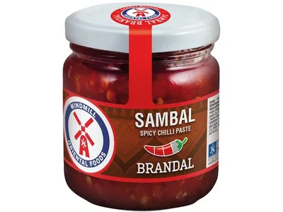 Produktbild von WINDMILL Sambal Brandal 200g | Würzmittel aus Chilischoten, extra scharf | Chilipaste | Spicy Chilli Paste