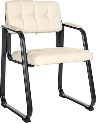 Produktbild von CLP Besucherstuhl Canada B Kunstleder mit Armlehne creme