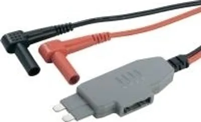Produktbild von VOLTCRAFT MS-4 Messadapter Stecker-Flachsicherung - Lamellenstecker 4 mm Isolierhülse Schwarz, Rot