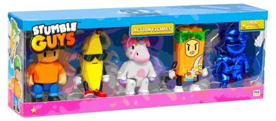Produktbild von STUMBLE GUYS S1 Action Figur 11,5 cm, 5er Pack