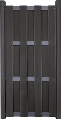 Produktbild von Teilelement GroJa Merano vormontiert ohne Pfosten Querriegel anthrazit 84,3 x 180 cm anthrazit